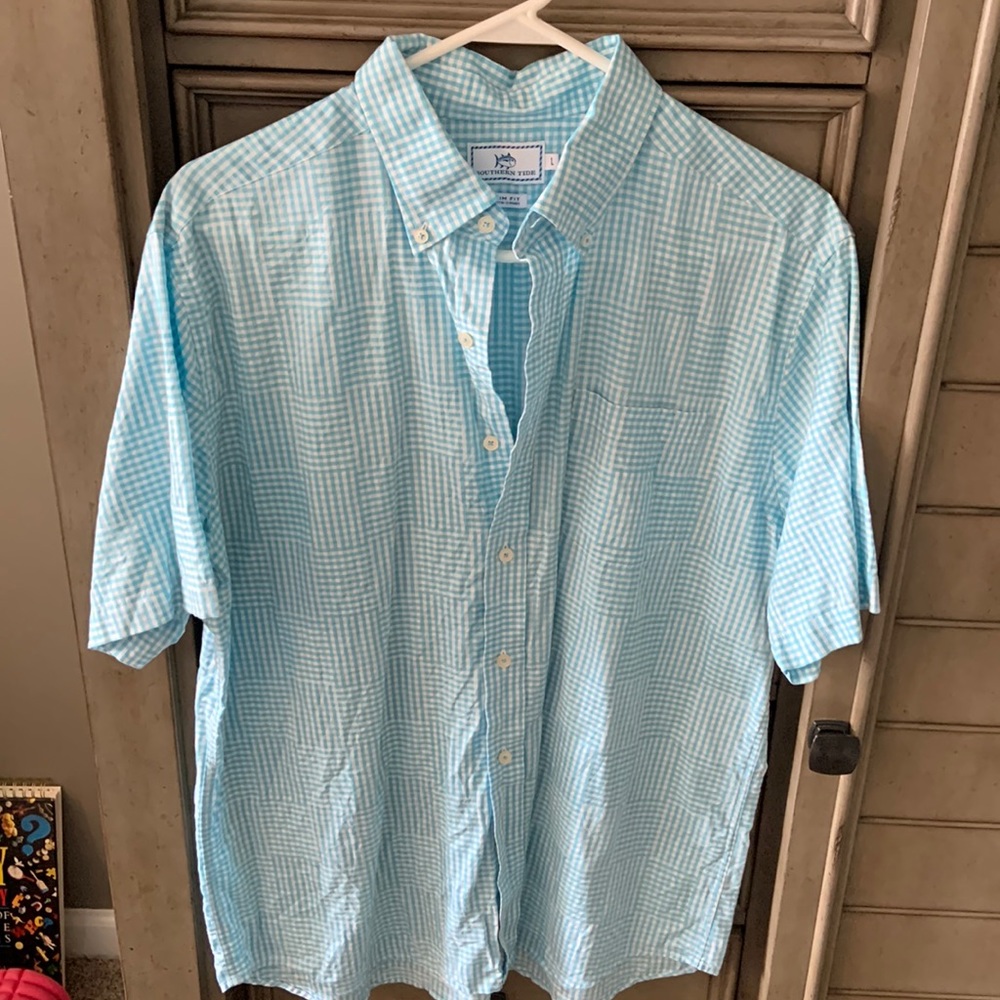 Southern Tide trim fit button up